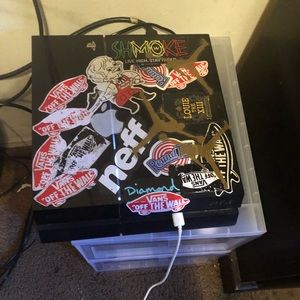 PS4 console with controller